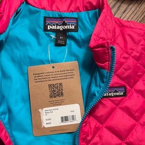 Patagonia NWT pink Nano Puff jacket!  Size 3T